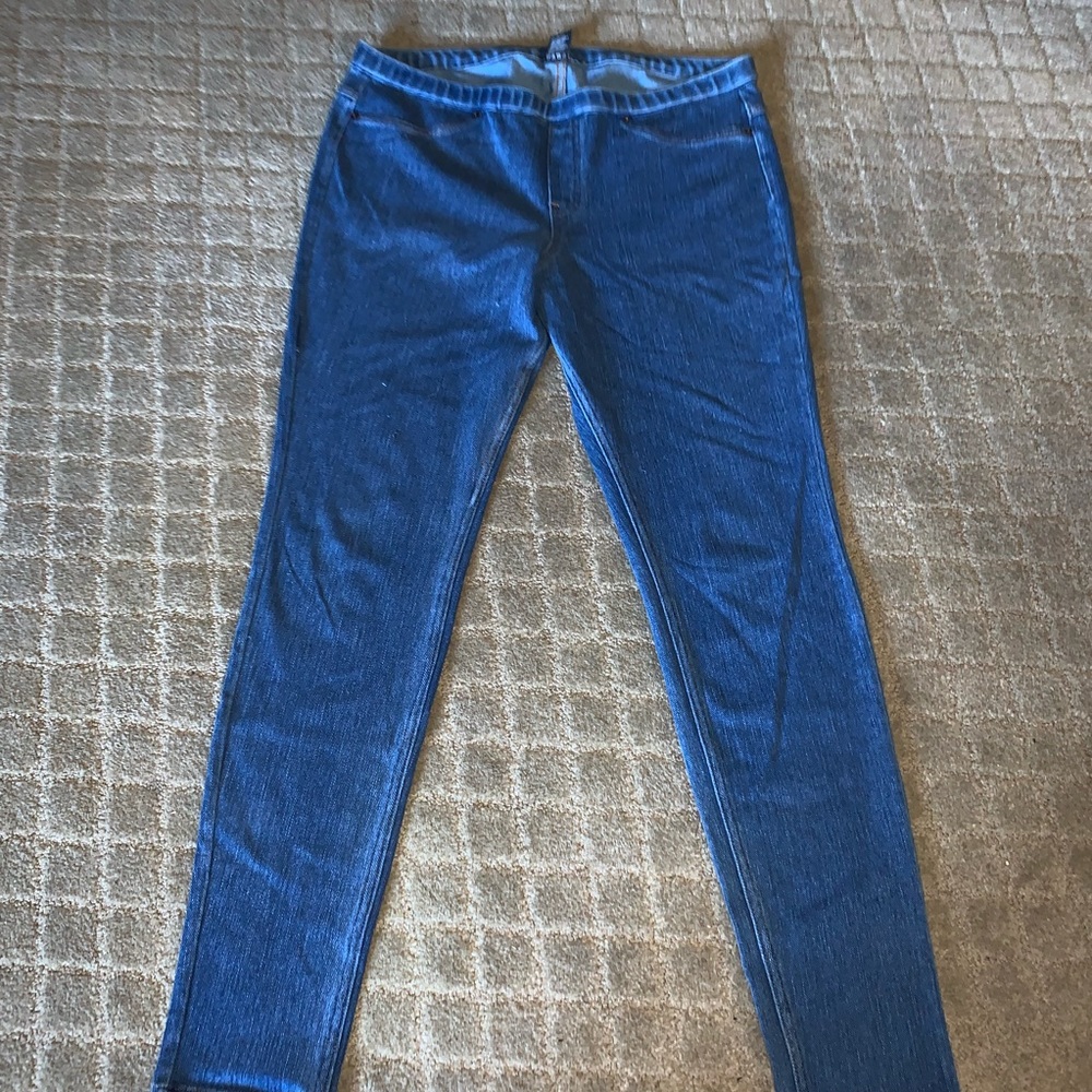 Denim blue jeans leggings/jeggings